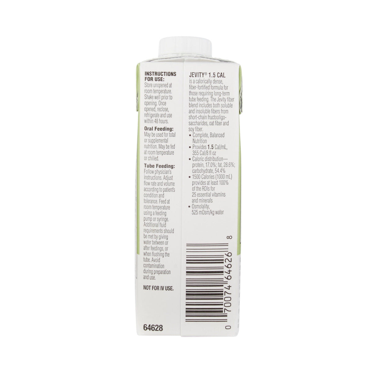 Jevity 1.5 Cal with Fiber product facts