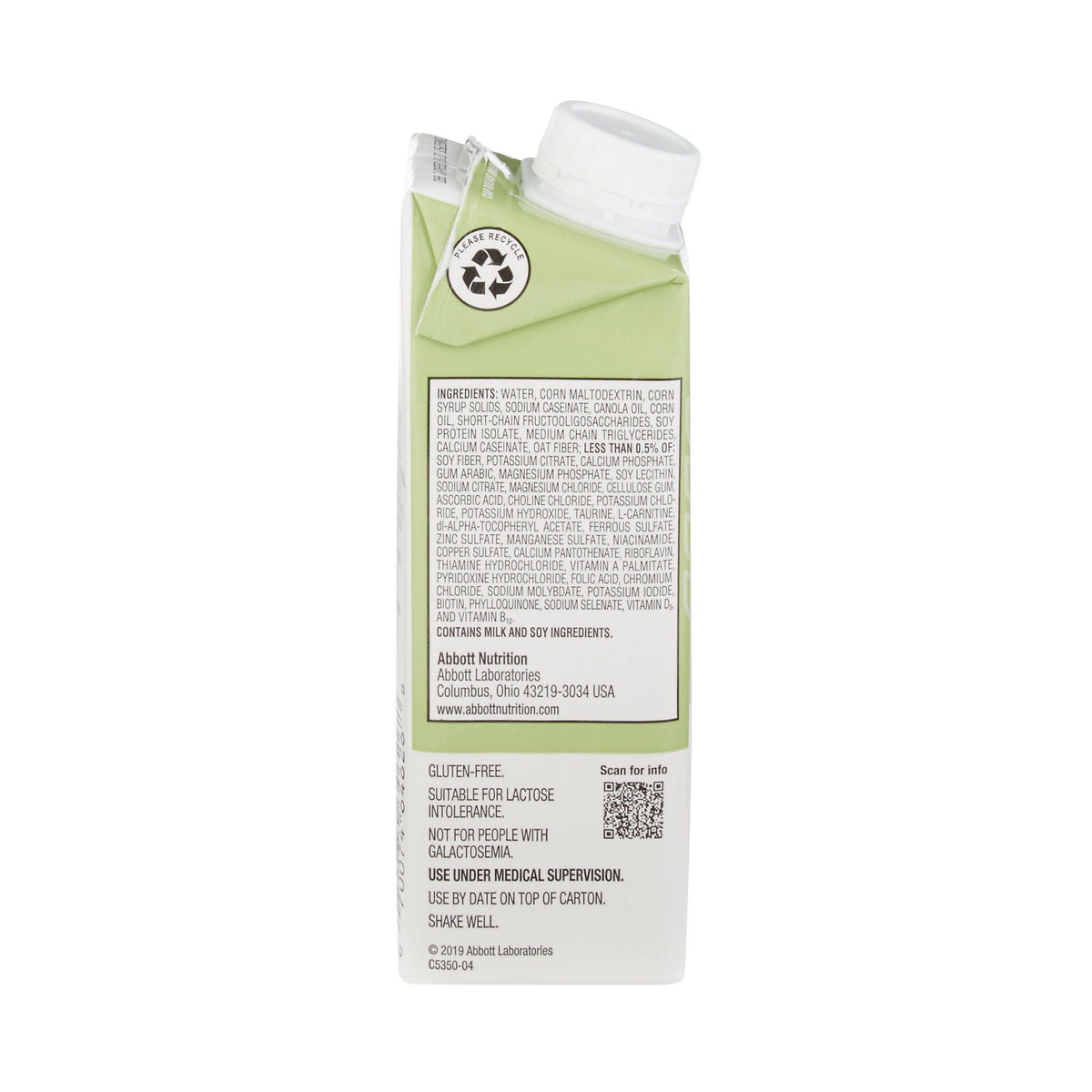 Jevity 1.5 Cal with Fiber ingredient and product detail