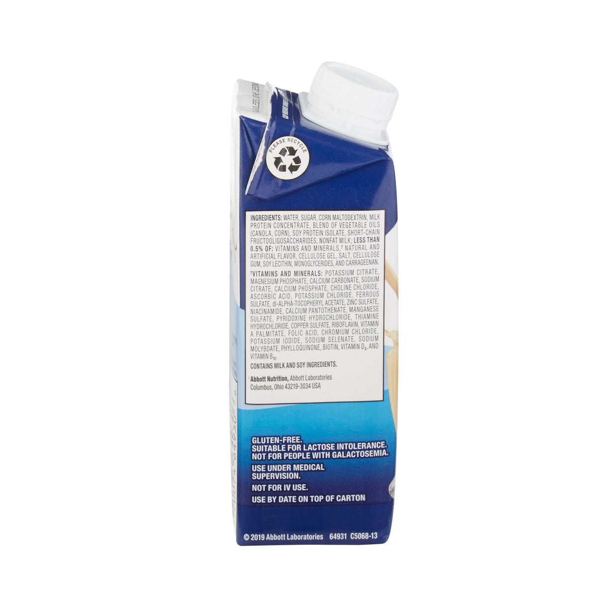 Ensure Original Vanilla ingredient and product detail