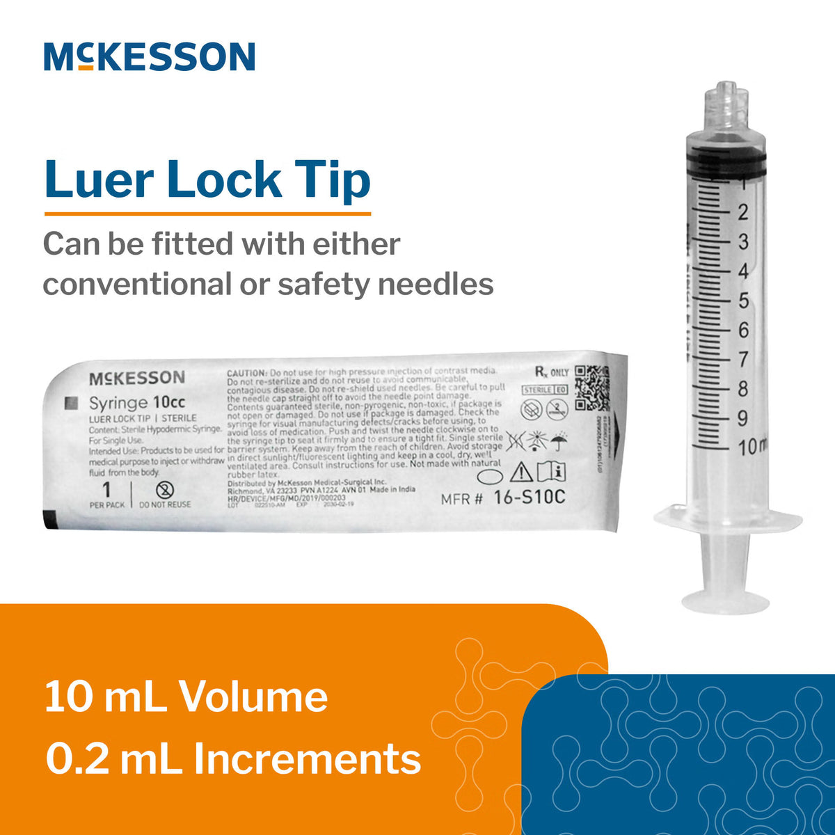McKesson syringe barrel with scale markings