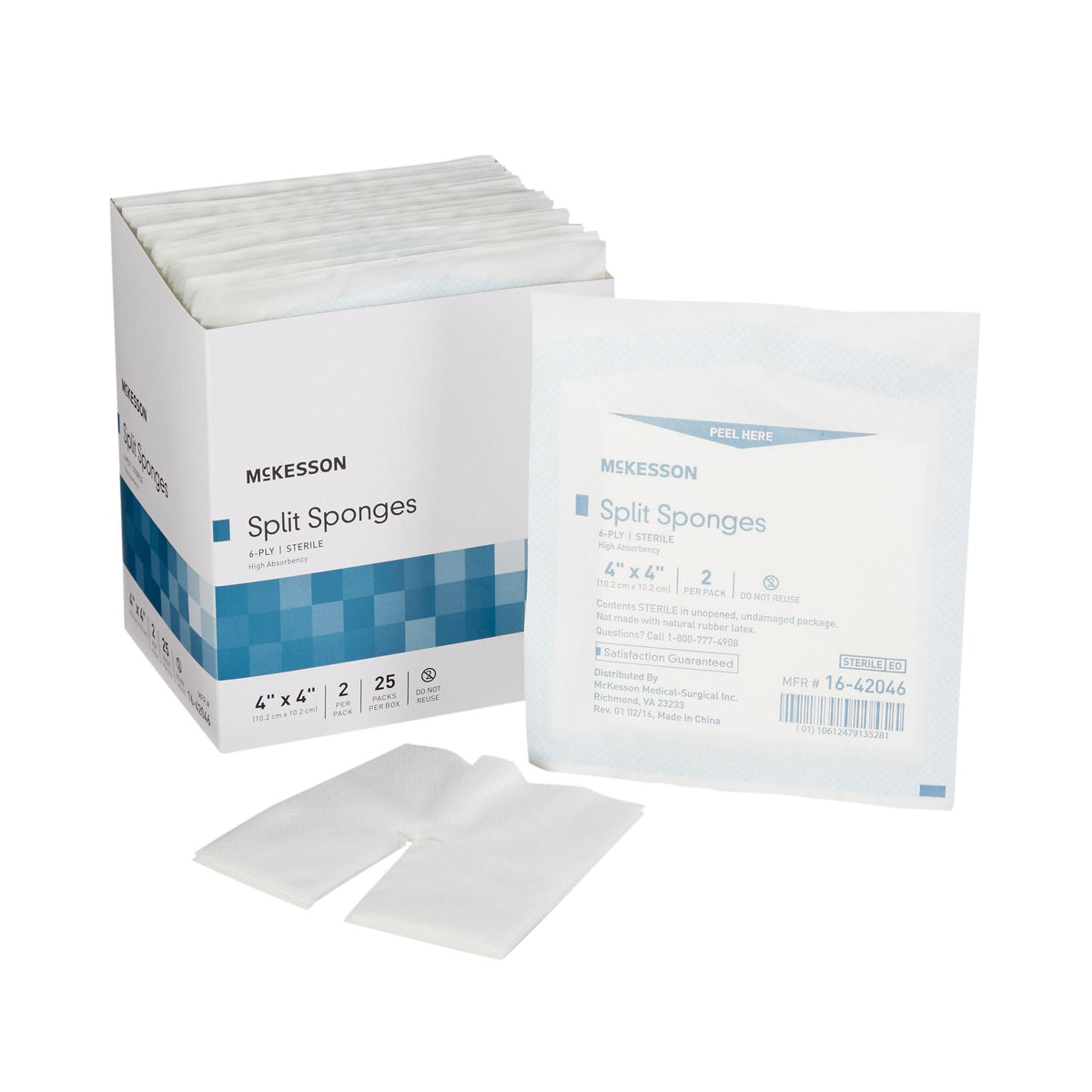 McKesson drain sponge in package