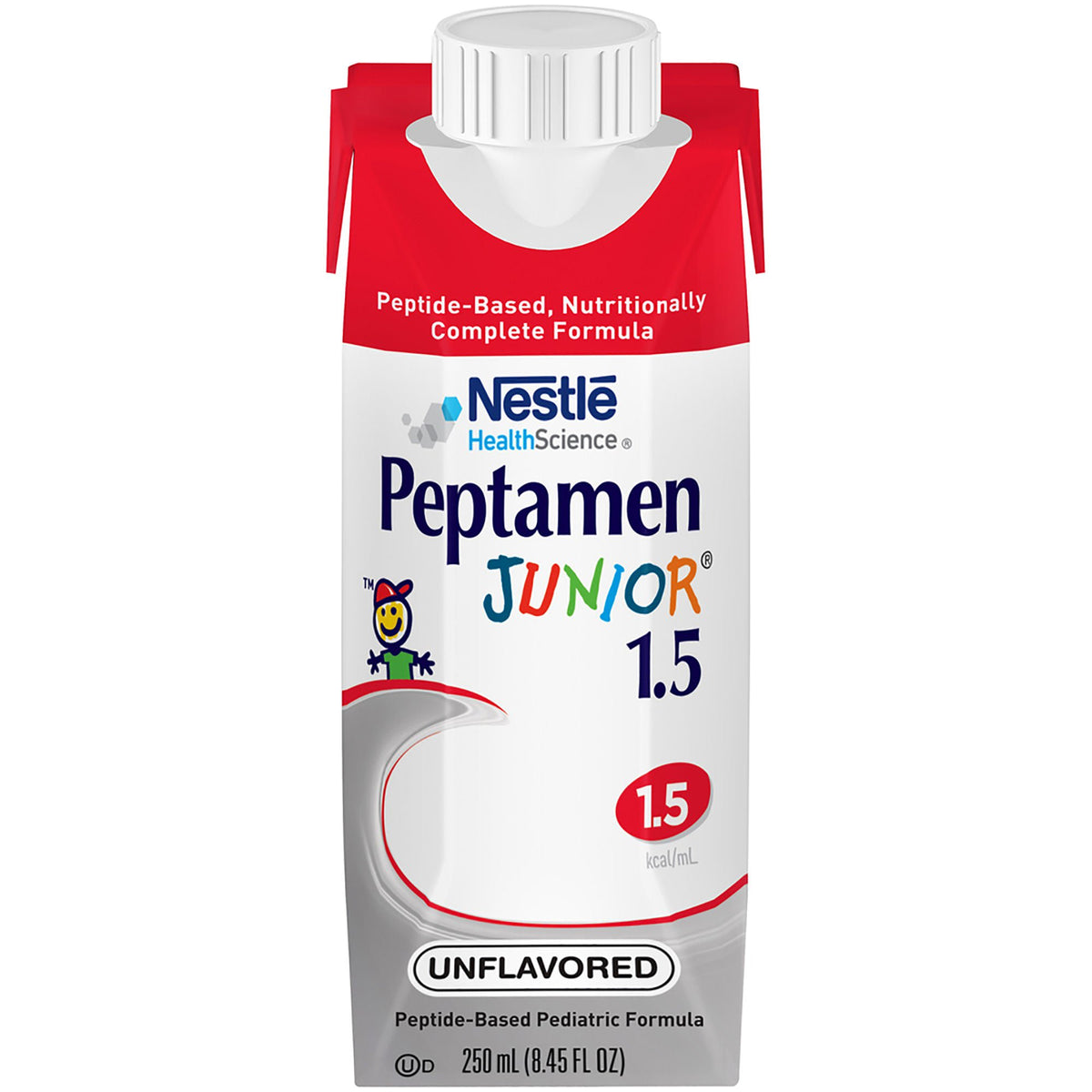 Peptamen Junior 1.5 unflavored 250 mL carton, front