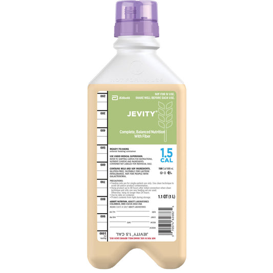 Jevity 1.5 Cal with Fiber tube feeding formula, 33.8 oz bottle