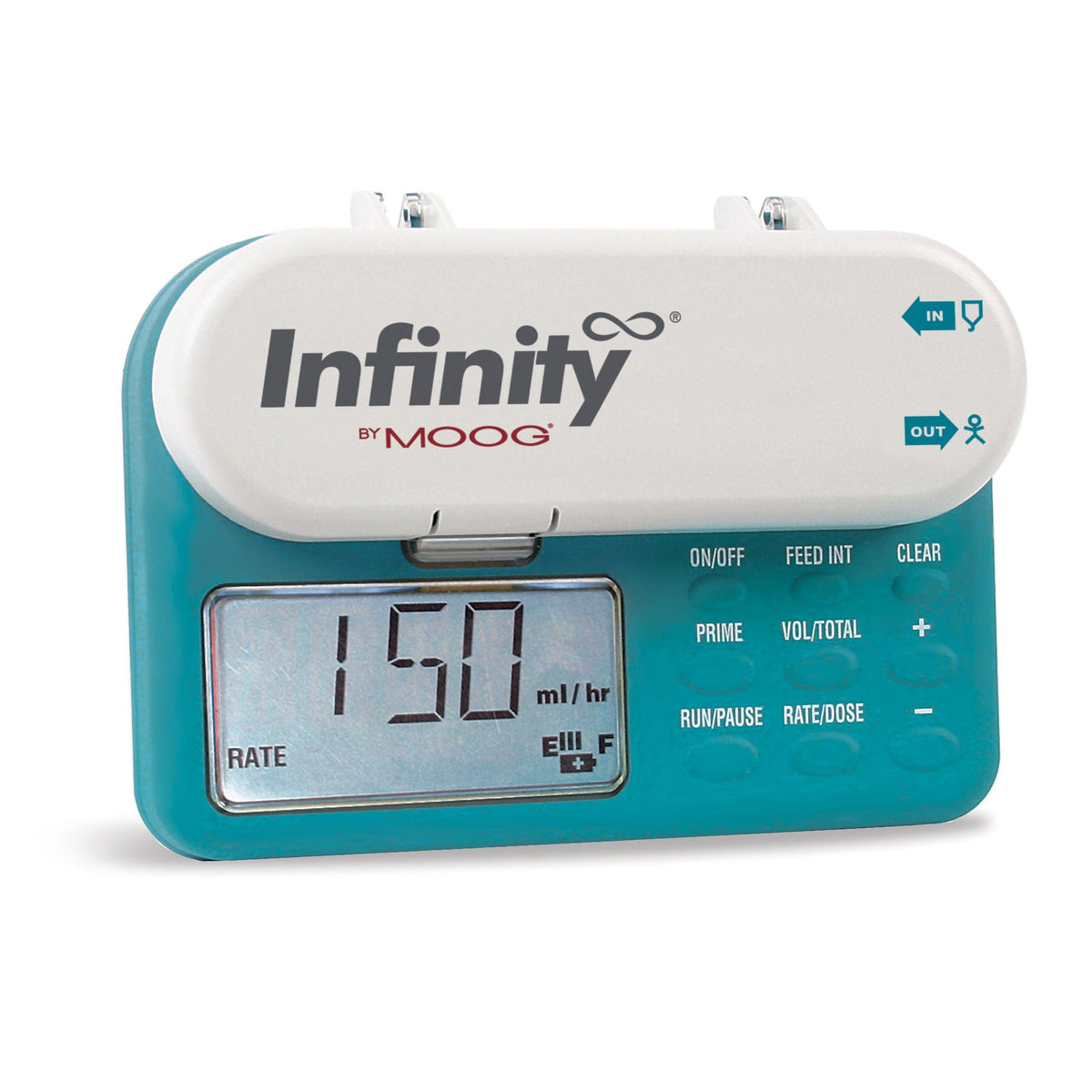 EnteraLite Infinity enteral feeding pump, left view
