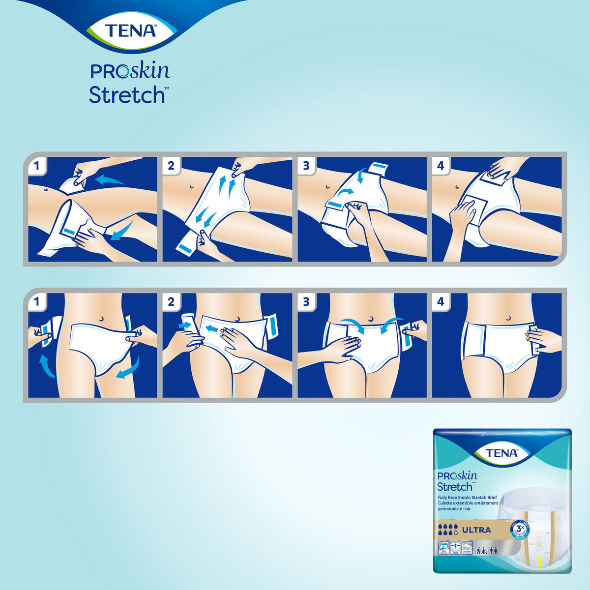 TENA ProSkin Stretch Ultra adult incontinence brief