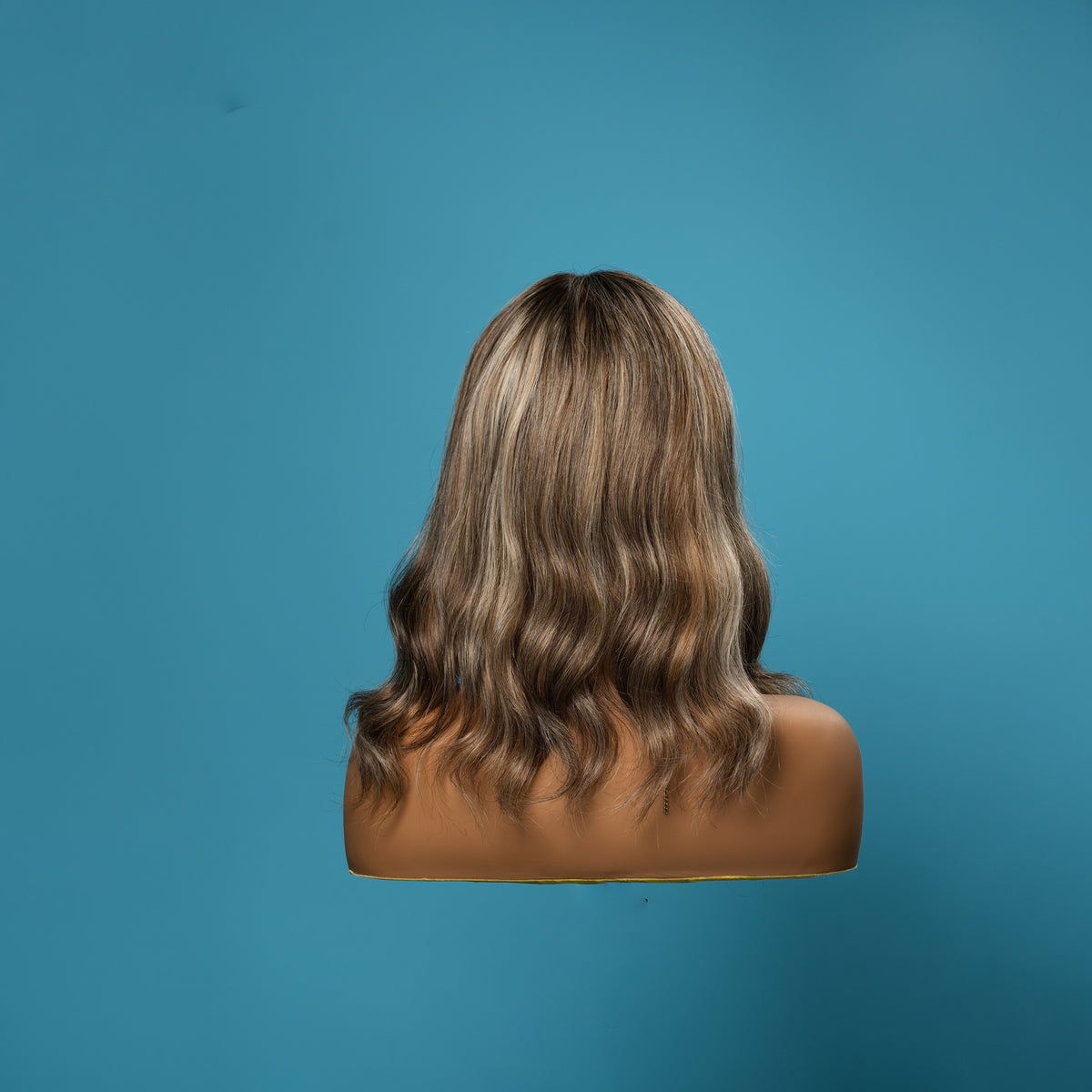 Olivia silk top medical wig, back view