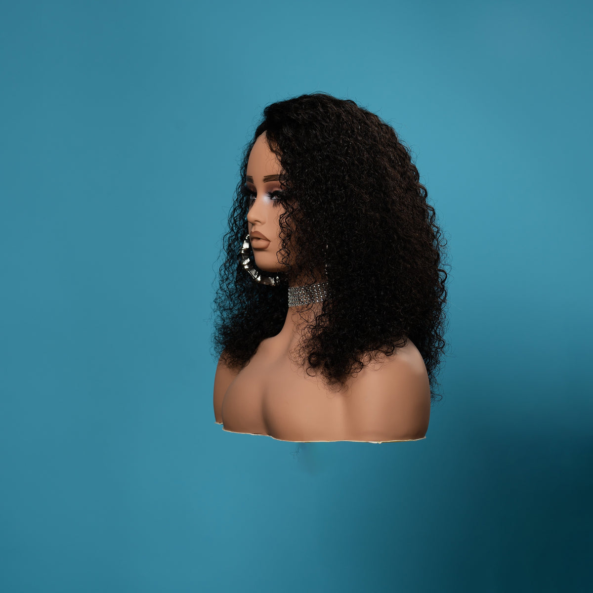 Mercedes medical wig, side view