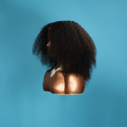 Tia medical wig, side view